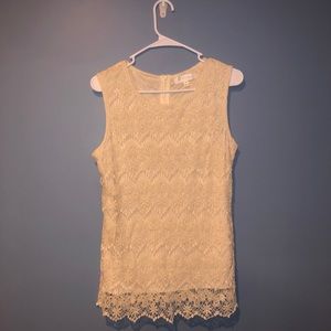 ADIVA Lace Sleeveless Blouse